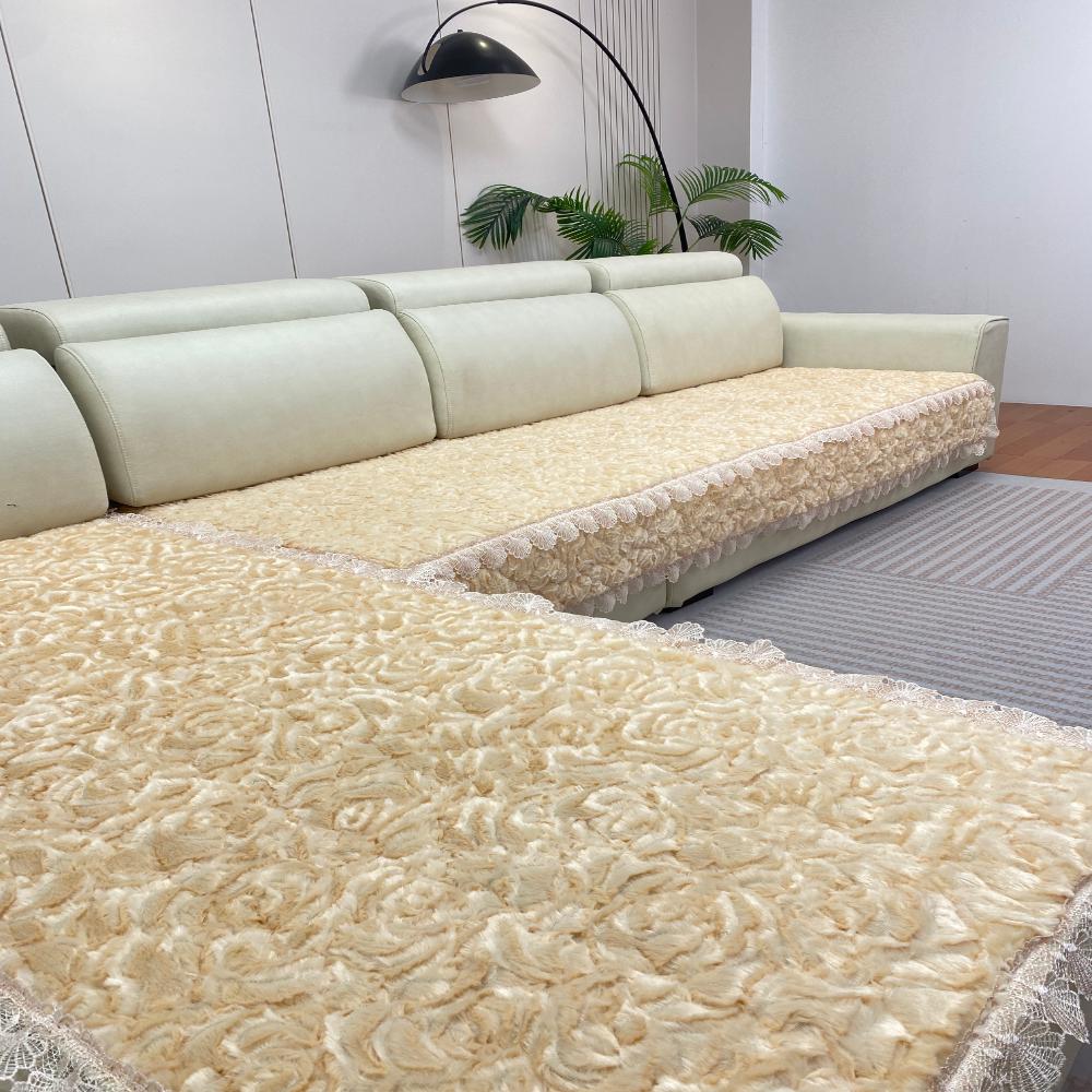 Couch Cushion Rose Velvet